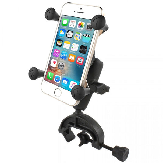 RAP-B-121-UN7 X-Grip® Phone Mount with Composite Yoke Clamp Base