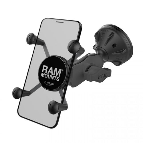 RAP-B-166-2-A-UN7 RAM® X-Grip® Phone Mount with RAM® Twist-Lock Low Profile Suction Base