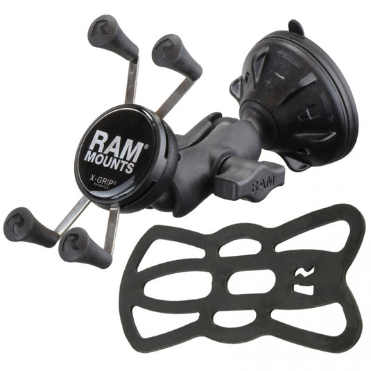 RAP-B-166-2-A-UN7 RAM® X-Grip® Phone Mount with RAM® Twist-Lock Low Profile Suction Base