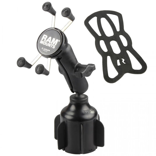 RAP-B-299-4-UN7 RAM® X-Grip® Phone Mount with RAM® Stubby Cup Holder Base