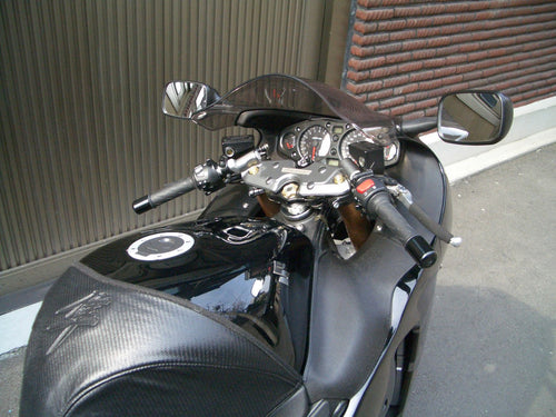 HeliBar Compatable with Suzuki GSXR1300 - Hayabusa 1999-2007 in Silver-TS3702 - Trackstar