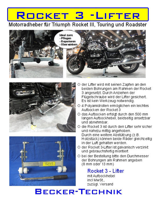 BECKER TRIUMPH ROCKET 3 LIFTER - ROCKET 3