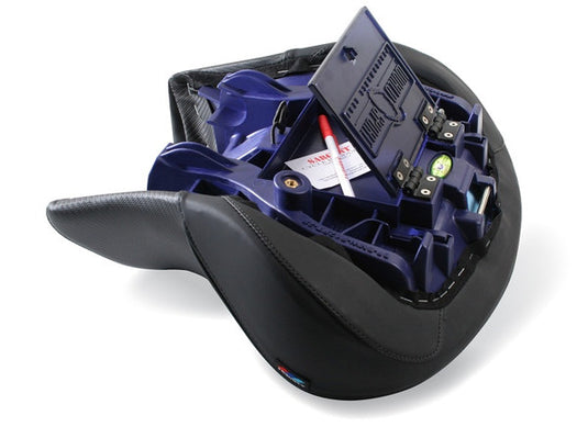 SARGENT SEATBMW R 1200/1250 RT 2014-19, 2020+, CFX/BLACK WELT, FRONT SEAT ONLY, REGULAR HEIGHT, OEM HEAT