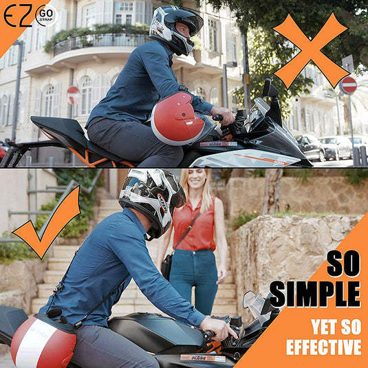 EZ-GO CARRY STRAP FOR MOTORCYCLE HELMETS