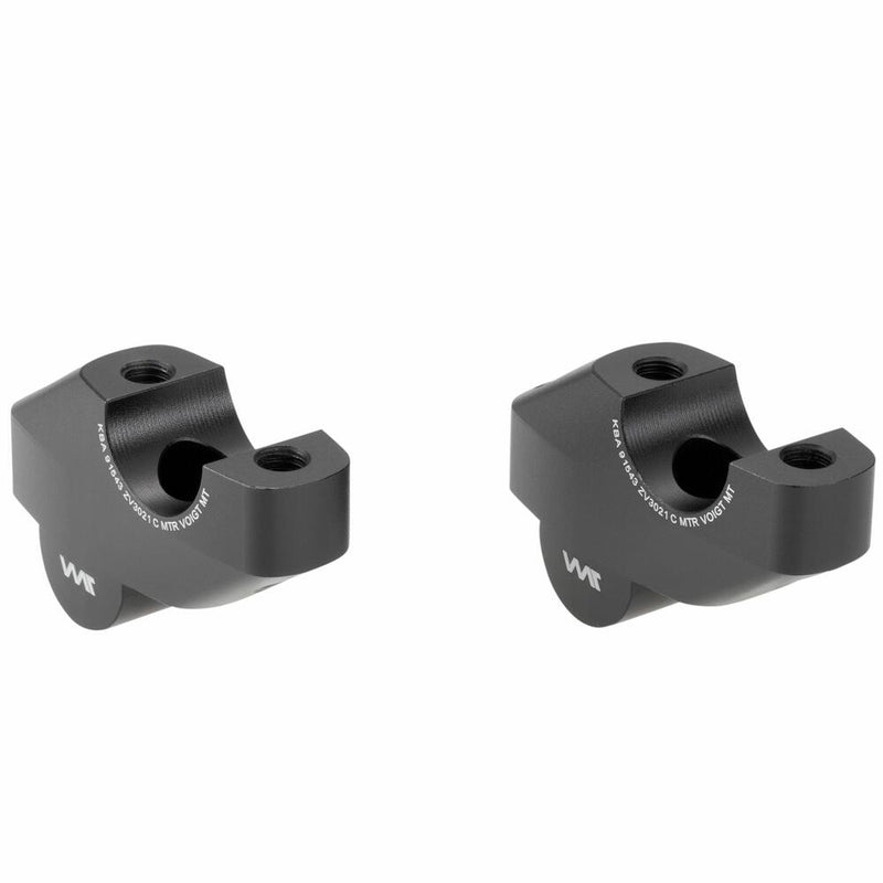 Load image into Gallery viewer, Voigt Handlebar risers 30mm with offset 21mm for Honda CMX 1100 REBEL (SC83) 21-&gt; black anodized
