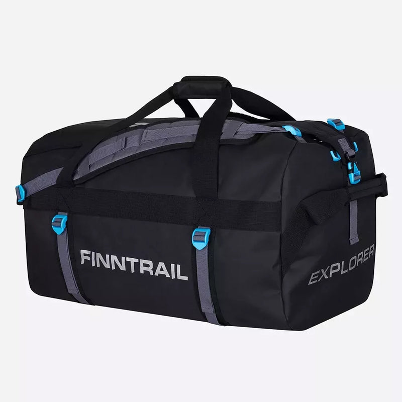 Load image into Gallery viewer, FINNTRAIL EXPLORER 100L Black 1728 Waterproof bag - SUPERB WITH CARRY OPITONS
