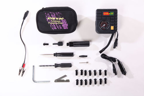 Puncture Pilot Tyre Plugger Super Kit - Puncture repair and tyre inflator in one kit!