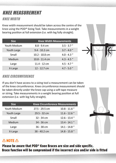 POD Knee Braces.   K4 2.0   IMPACT MODIFIED (NEW FOR 2027)